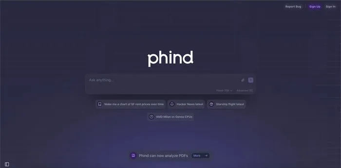 هوش مصنوعی phind