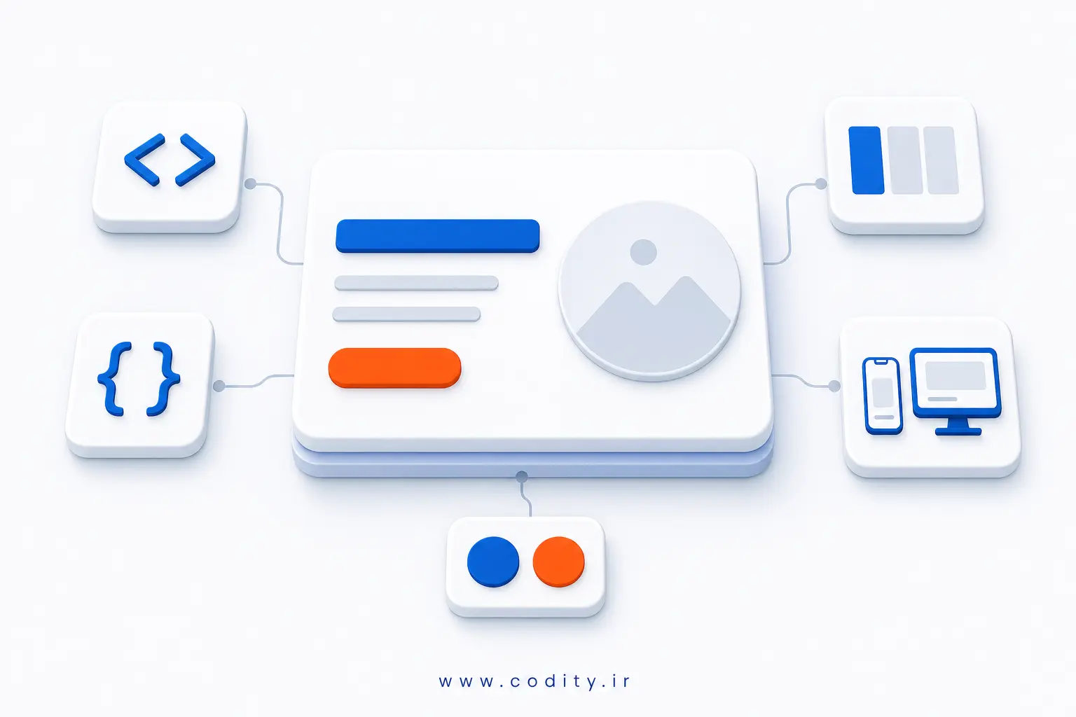 Hero Section با HTML و CSS